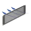 DELOCK pannello cieco 19 pollici con fori rotondi 3U nero