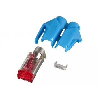 Connettore RJ45 Hirose EFB STP, TM21 blu, Cat.6, 100 pezzi