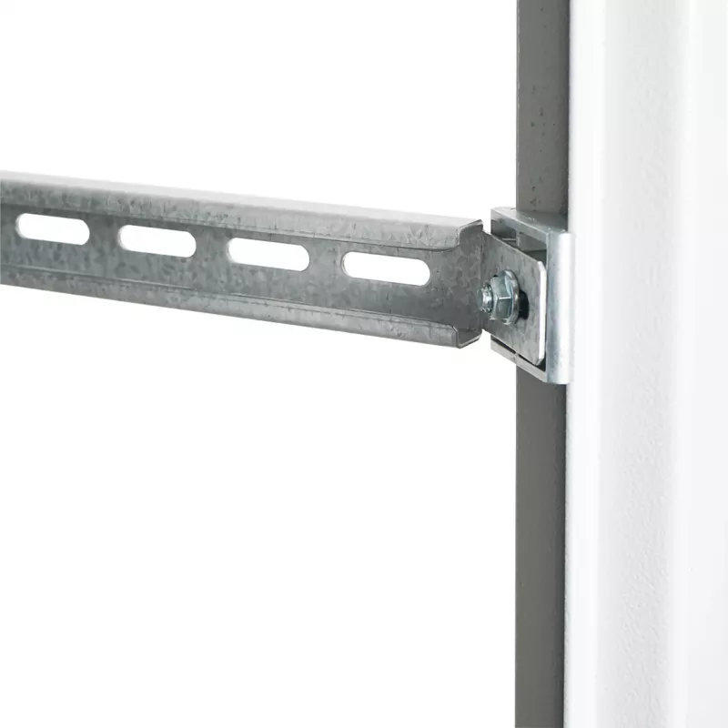 EFB Elektronik guida a profilo C per gestione cavi, profondità 800 mm, acciaio zincato a caldo, argento