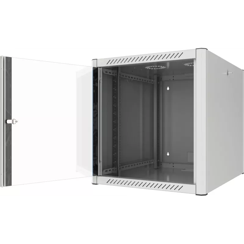 EFB Elektronik armadio a parete 19 pollici 12U profondità 800 mm preassemblato RAL7035