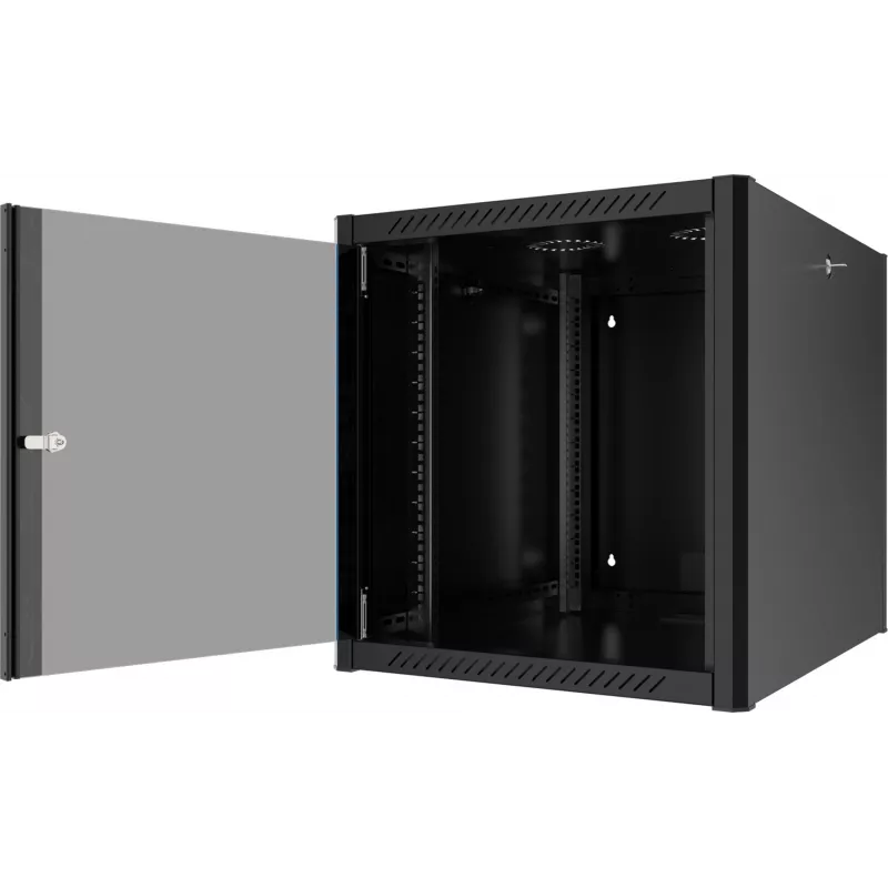 EFB Elektronik armadio a parete 19 pollici 12U, profondità 800 mm, preassemblato, RAL 9005 (691912TS.80)