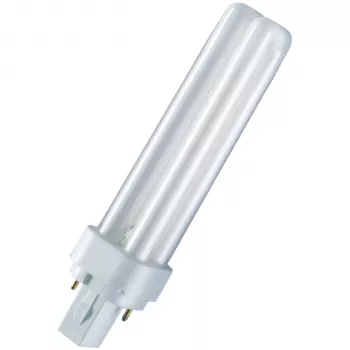 OSRAM DULUX D 18W/830 G24d-2 lampada fluorescente compatta, bianco caldo