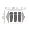 Salewa Latitude III tenda da 3 posti - Cactus/Grey