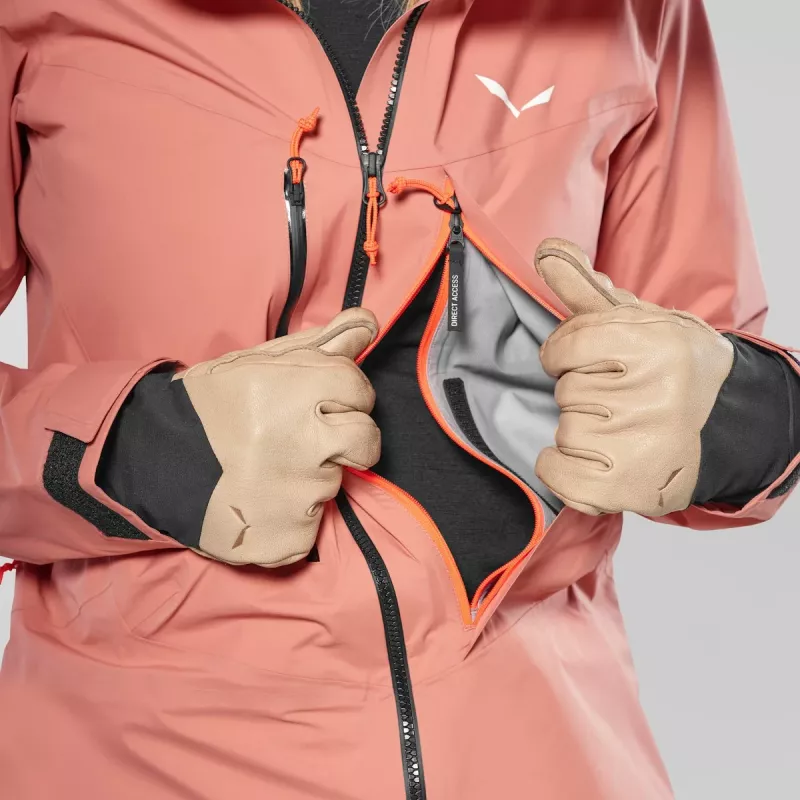 Salewa Sella 3L PTX Jacket donna - Desert Pink XS