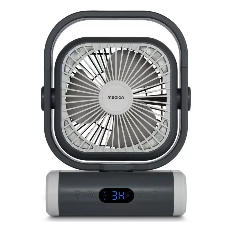Ventilatore da campeggio MEDION LIFE Camping Fan E10 TF (MD 12065) grigio/bianco