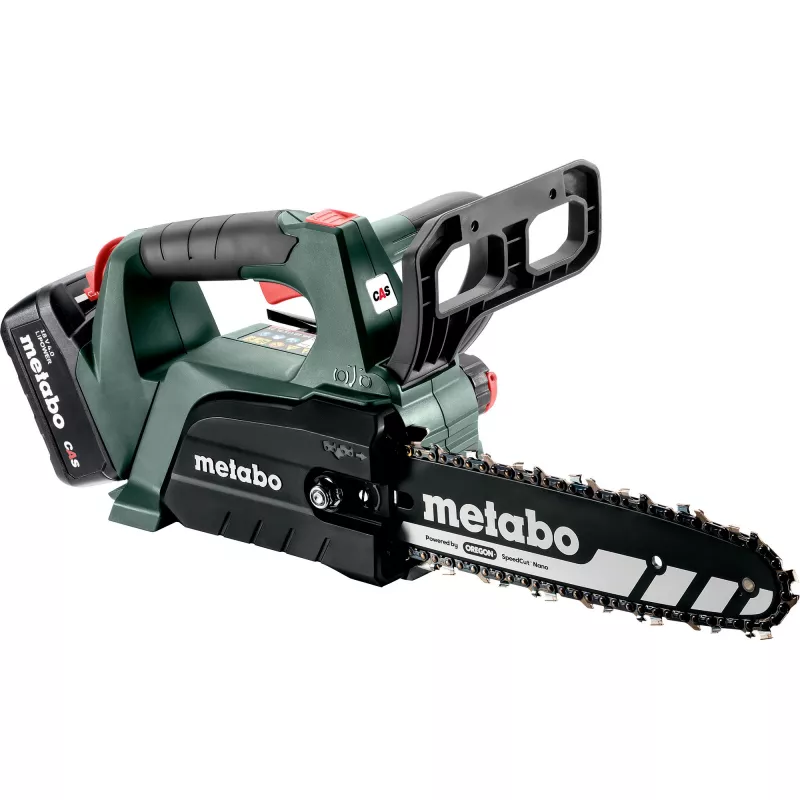 SET motosega a batteria METABO MS 18 LTX BL 25 (601595900) (verde/nero, batteria Li-Ion 4,0Ah 18V)