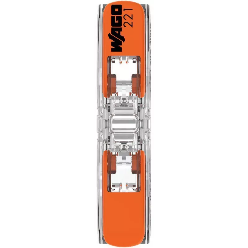 WAGO 221-2411 connettore compatto a 2 conduttori, 0,2-4 mm², confezione da 60 pz.