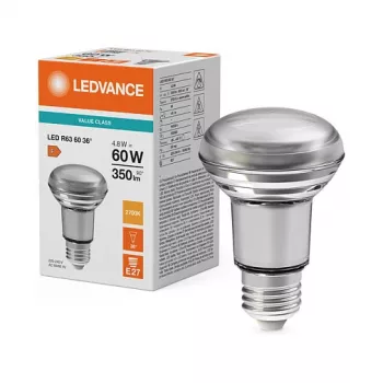 OSRAM LED STAR R63 lampada a riflettore 4,8W 827 E27 350lm 2700K bianco caldo