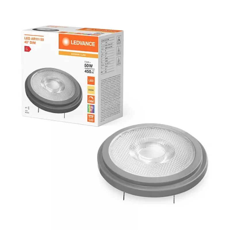 OSRAM AR111 50 40 7.4W 930 G53 S lampada LED a riflettore 450 lm 3000K G53 dimmerabile