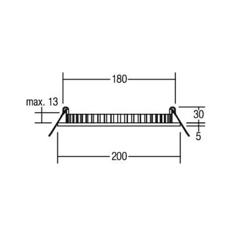 Brumberg 12217073 EB-Panel FLAT30 rotondo bianco 830 16W 24V LED pannello da incasso per soffitto