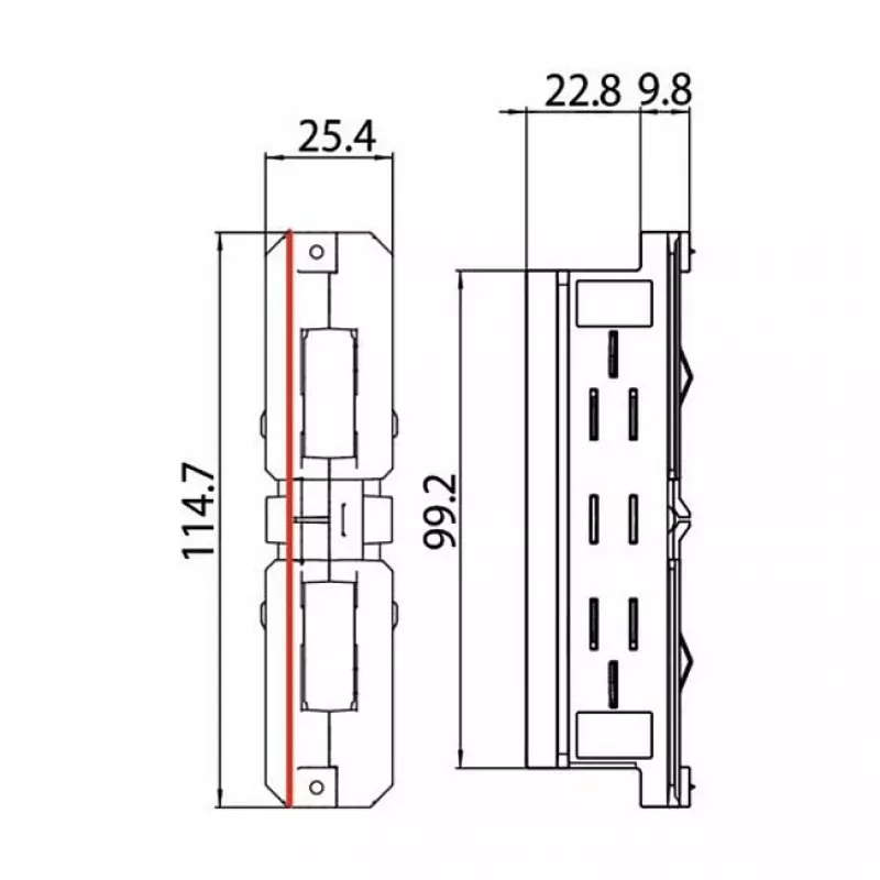 Brumberg 87114070 Connettore elettrico per binario a 3 fasi ONETRACK DALI Bianco