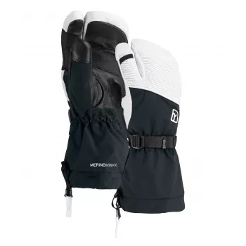Guanti Ortovox Freeride 3 Finger Glove Pro - Black Raven/Black, XXL