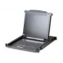 ATEN CL1000M US Single Rail console KVM LCD 17 pollici - montaggio rack 1U - PS/2 e USB - layout US
