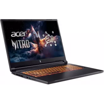 Acer Nitro V 17 AI notebook gaming - AMD Ryzen AI 5 240, 17,3 pollici FHD 144Hz, 16GB DDR5, 512GB SSD, GeForce RTX 5060, Windows 11 Home, Obsidianschwarz