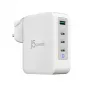 J5CREATE 130W GaN USB-C caricatore 4 porte - UK bianco grigio