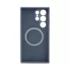 Evelatus Samsung Galaxy S24 Ultra custodia in silicone Premium MagSafe Soft Touch blu notte