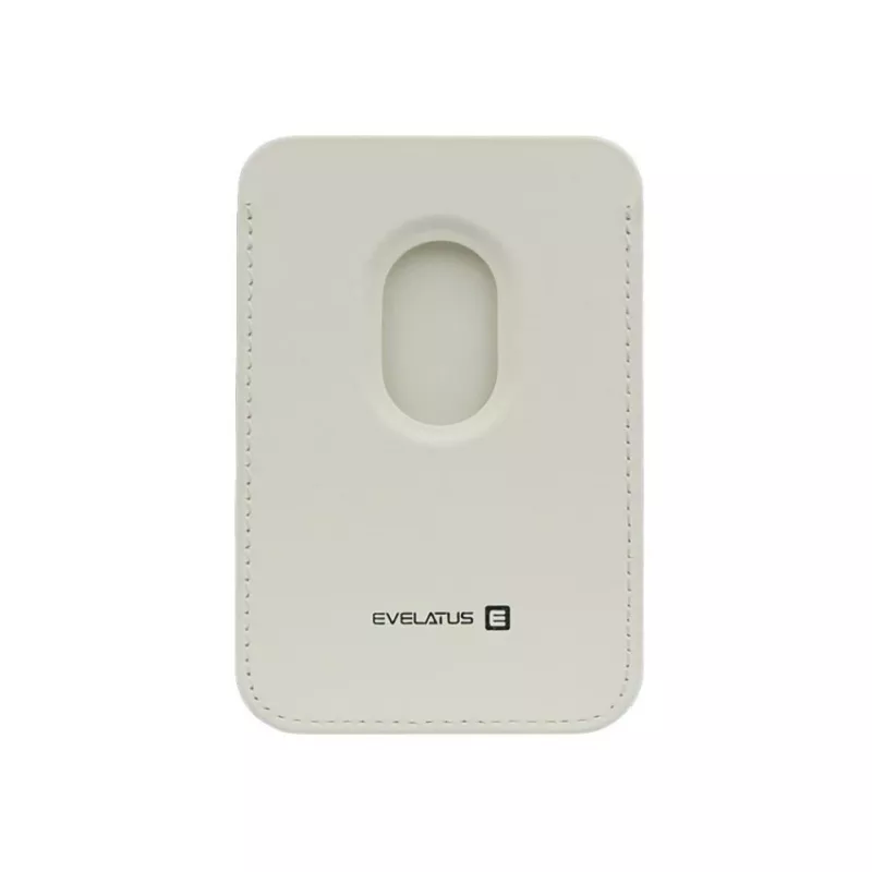 Evelatus portafoglio universale in pelle PU compatibile MagSafe bianco