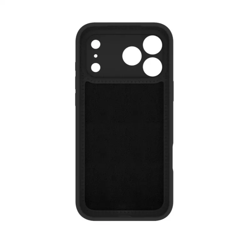 Evelatus Apple iPhone 17 Pro custodia in silicone soft touch Premium MagSafe con stand nera