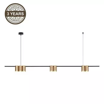 Lampada a sospensione PORI 7XGU10 ML0372 oro