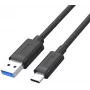 UNITEK cavo USB 3.1 Type-A a Type-C 0,5m nero