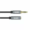UNITEK cavo prolunga audio 3,5mm 1m - jack a connettore femmina, placcato oro, nero