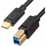 UNITEK cavo stampante USB-C a USB-B 3.0 2m nero
