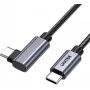 UNITEK cavo USB-C angolare 90° PD 100W 0.5m nero
