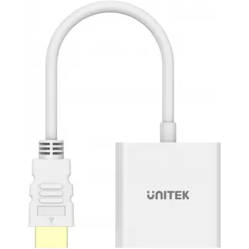 UNITEK adattatore HDMI a VGA, Full HD 1080p, 60Hz, bianco