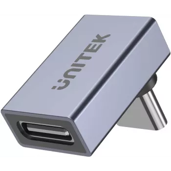 UNITEK adattatore angolare USB-C a USB-C 90 gradi 40Gbps 240W Space Gray