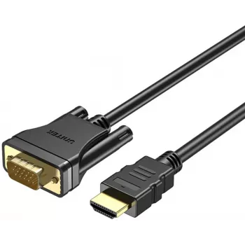 UNITEK cavo HDMI a VGA, Full HD 1080p, 60Hz, 2m, nero