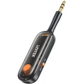 UNITEK adattatore Bluetooth 5.3 2-in-1 trasmettitore/ricevitore audio portata 10m nero