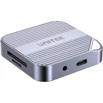 UNITEK lettore di schede MagSafe USB-C 3.2 Gen 1 SD/Micro SD Space Gray S1244CGY01