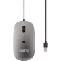 UNITEK SlimTrack 1600DPI mouse ottico cablato, grigio