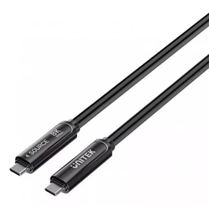 UNITEK cavo ottico attivo USB-C 5m - 10Gbps, PD 60W, 8K@30Hz, nero