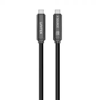 UNITEK cavo ottico attivo USB-C 15m - 10Gbps, PD60W, 8K@30Hz, nero
