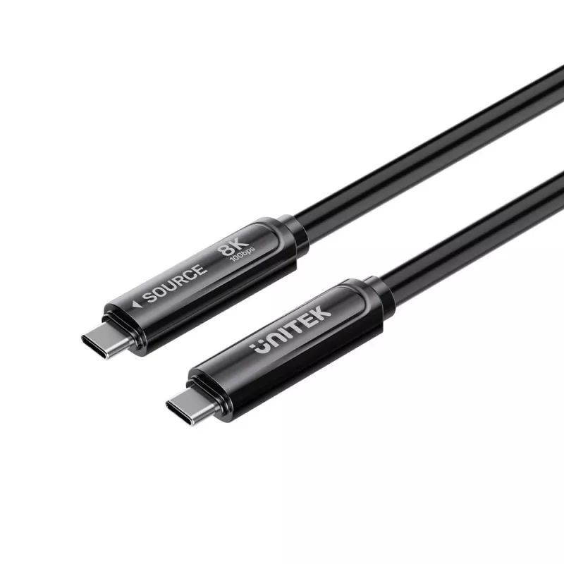 UNITEK cavo ottico attivo USB-C 7m - 10Gbps, PD60W, 8K@30Hz, nero