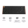 Keychron K3M-F1 Tastiera meccanica 75% Low-Profile, Gateron Red Switch, RGB Hot-Swap, Bluetooth 5.1 e USB-C, nero