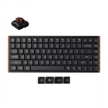 Keychron K3U-H3 Tastiera meccanica wireless 75% Milk POM Brown Switch 8K