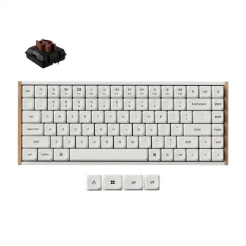 Keychron K3U-Q3Z Tastiera meccanica 75% Milk POM Brown Switch 8K