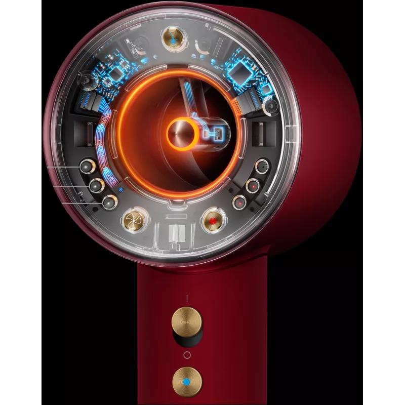 Dyson Supersonic Nural Straight+Wavy asciugacapelli, Velvet Red/Gold