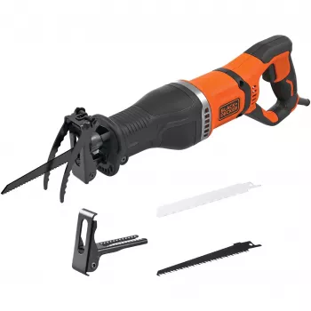 Black & Decker BES301-QS sega a sciabola 2800 spm 750 W nero, arancione
