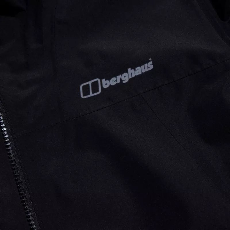 BERGHAUS Deluge Pro 3.0 giacca antipioggia uomo, taglia M, nero