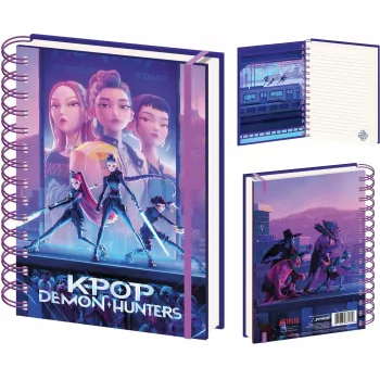 KIDS Notes Spiral A5 K-pop Demon Hunters Huntrix 80 fogli