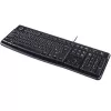 Logitech tastiera K120 RU - cablata USB formato completo layout russo, resistente agli schizzi, nero