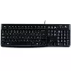 Logitech tastiera K120 RU - cablata USB formato completo layout russo, resistente agli schizzi, nero