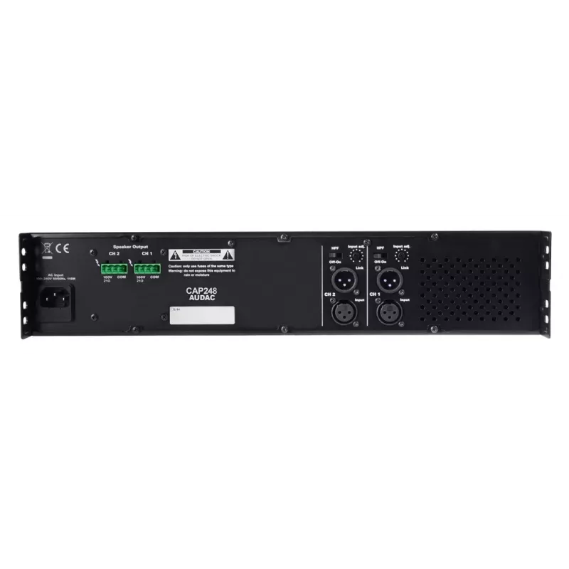 AUDAC CAP248 amplificatore a 2.0 canali nero