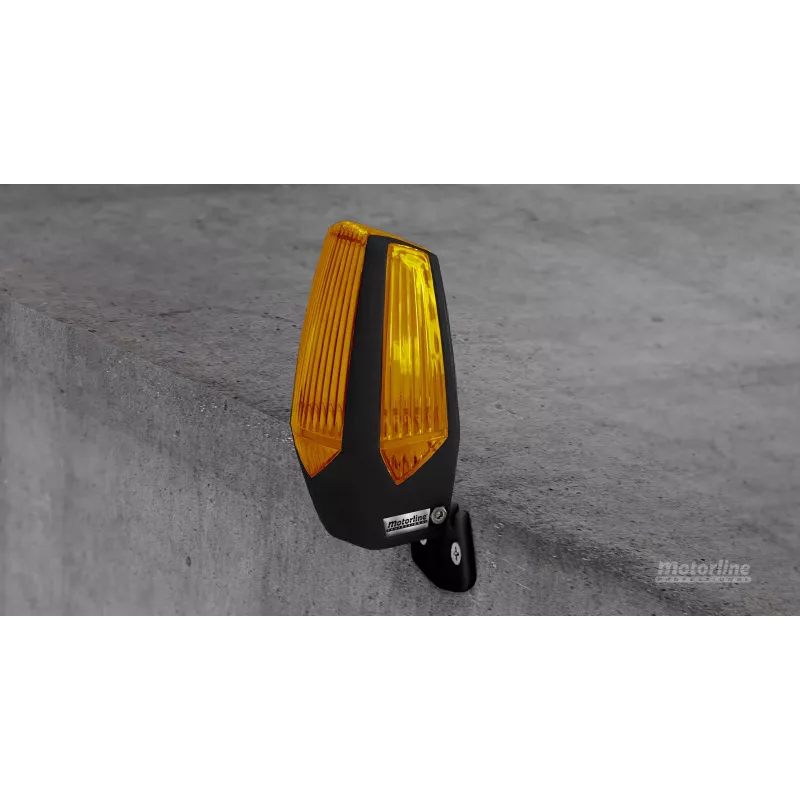 Motorline MP205 lampeggiante LED arancione 12-230V con supporto (001PLM10918012)
