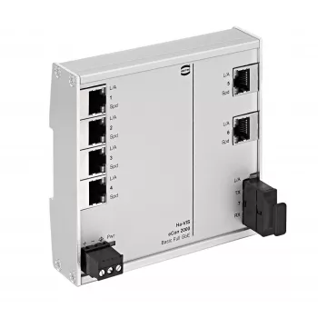 Switch Gigabit unmanaged HARTING Ha-VIS eCon 2061GBT-AF, 6 porte, guida DIN