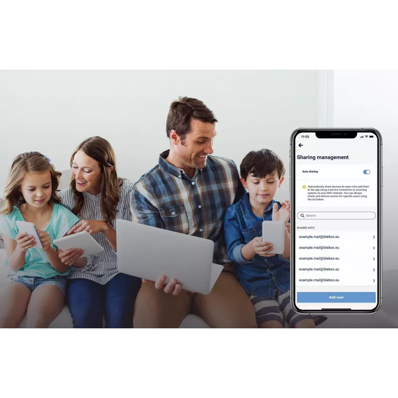 BLEBOX inputSensorQ modulo WiFi a 4 ingressi