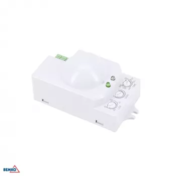 BEMKO rilevatore di movimento a microonde 1200W 360° IP20 rettangolare bianco